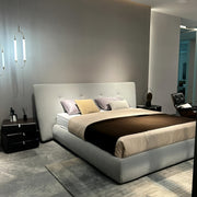 AAH Home Bed Frame Modern Velvet King Queen Size for bedroom Without Mattress