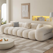 AAH Home Fleece Fabric Overstuffed Multifunction Cloud shaped Sofa Chair set for Livingroom Office
