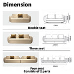 AAH Home - Sectional Sofa - Beige - Solid Wood