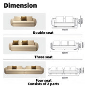 AAH Home Fleece Fabric Overstuffed Multifunction Sofa set for Livingroom Office