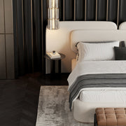 AAH Home - Bed Frame - Beige - Velvet