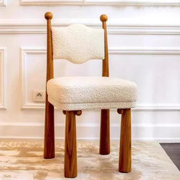AAH Home - Dining Chair - Cream - Sherpa