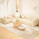AAH Home Fleece Fabric Overstuffed Multifunction Cloud shaped Sofa Chair set for Livingroom Office AAH HOME