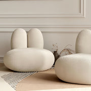 AAH Home - Lounge Chair - Off-White - Velvet