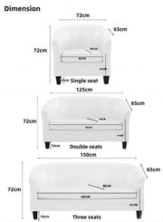 AAH Home Modern PU Leather Sofa Set for Living Room,Office