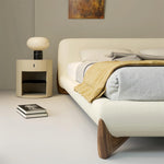 AAH Home - Bed Frame - Cream - Sherpa