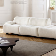 AAH Home Light Luxury Fabric Cloud Shaped Sofa set for Livingroom