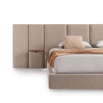 AAH Home - Bed Frame - Beige - Velvet