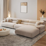 AAH Home - Sectional Sofa - Cream - Solid Wood
