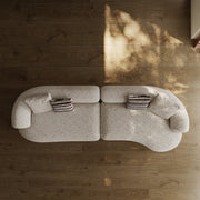 AAH Home Fleece Fabric Overstuffed Multifunction Sofa set for Livingroom Office