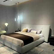 AAH Home Bed Frame Modern Velvet King Queen Size for bedroom Without Mattress