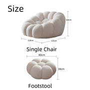 AAH Home Fleece Fabric Overstuffed Multifunction Sofa Chair set for Livingroom Office