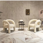 AAH Home - Lounge Chair - Off-White - Velvet