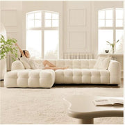 AAH Home Fleece Fabric Overstuffed Multifunction Cloud L-shaped Sofa Chair set for Livingroom Office AAH HOME