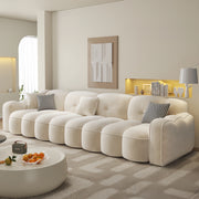 AAH Home Light Luxury Fabric Cloud Shaped Sofa set for Livingroom