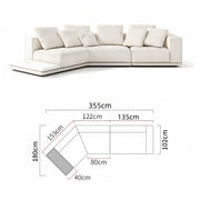 AAH Home Light Luxury Linen Cotton  Fabric Cloud Shaped Sofa set for Livingroom