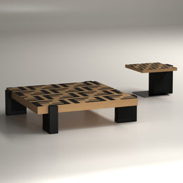 AAH Home - Coffee Table - Black - Marble