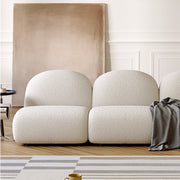 AAH Home Light Luxury Fabric Cloud Shaped Sofa set for Livingroom