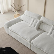 AAH Home Light Luxury Linen Cotton  Fabric Cloud Shaped Sofa set for Livingroom