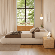 AAH Home - Bed Frame - Beige - Sherpa