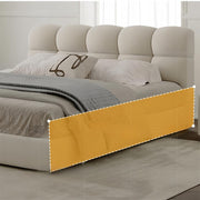 AAH Home Bed Frame Modern Velvet King Queen Size for bedroom Without Mattress