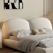 AAH Home Bed Frame Modern Velvet King Queen Size for bedroom Without Mattress