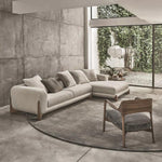 AAH Home - Sectional Sofa - Off-White - Solid Wood