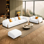 AAH Home - Living Room Sofa - Cream - Walnut