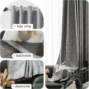 AAH Home - Curtains - Cream - Metal