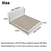 AAH Home Bed Frame Modern King Queen Size for bedroom Without Mattress AAH HOME