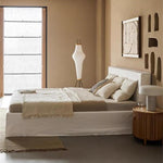 AAH Home - Bed Frame - Off-White - Linen