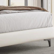 AAH Home Light Luxury Modern  Leather Wrap Bed Frame for Bedroom Without Mattress
