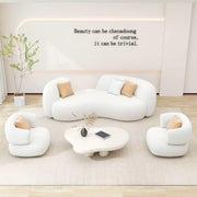 AAH Home - Living Room Sofa - Beige - Metal