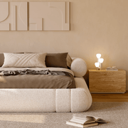 AAH Home - Bed Frame - Beige - Sherpa