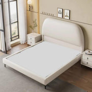AAH Home Light Luxury Modern  Leather Wrap Bed Frame for Bedroom Without Mattress