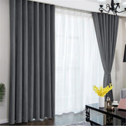 AAH Home - Curtains - Grey - Velvet
