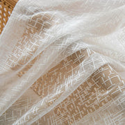 2 Panels Sheer Color Chiffon Tulle Light Window Textile Curtains Drapes for Bedroom Livingroom