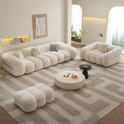 AAH Home Fleece Fabric Overstuffed Multifunction Cloud shaped Sofa Chair set for Livingroom Office