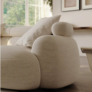AAH Home Light Luxury Fabric Cloud Shaped Sofa set for Livingroom