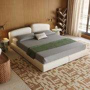 AAH Home - Bed Frame - Cream - Sherpa