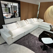 AAH Home Light Luxury Linen Cotton  Fabric Cloud Shaped Sofa set for Livingroom