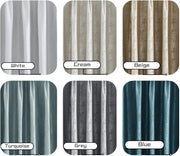 AAH Home - Curtains - Cream - Metal