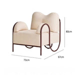 AAH Home - Lounge Chair - Cream - Velvet
