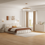 AAH Home - Bed Frame - Beige - Sherpa