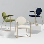AAH Home - Dining Chair - Off-White - Velvet