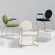 AAH Home - Dining Chair - Off-White - Velvet