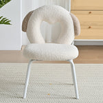 AAH Home - Dining Chair - White - Sherpa