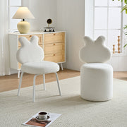 AAH Home - Dining Chair - White - Velvet