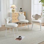 AAH Home - Dining Chair - White - Velvet
