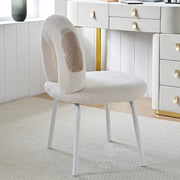 AAH Home - Dining Chair - White - Sherpa